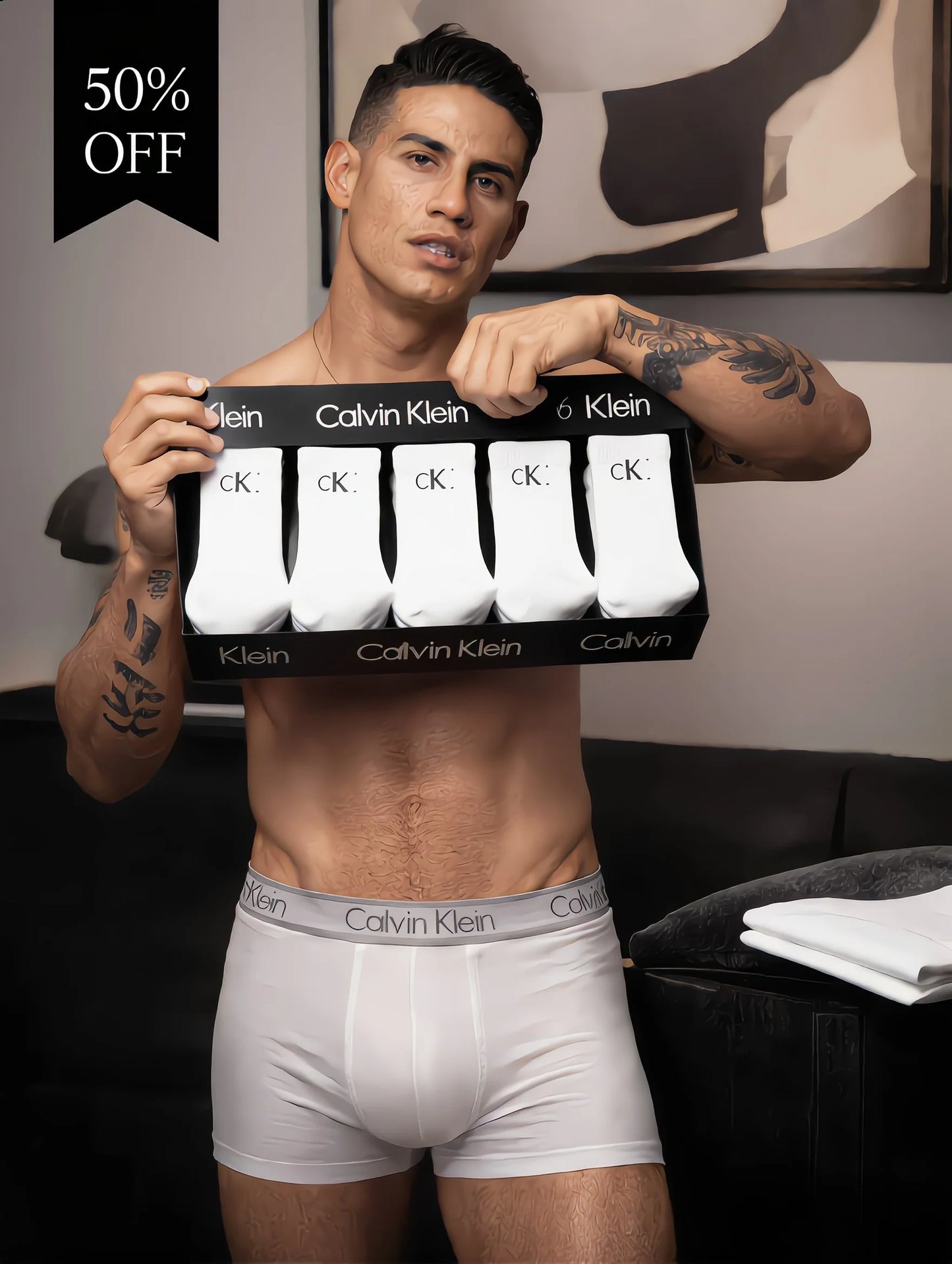 🔥Calvin Klein Boxer Briefs 12-Pack Deal - Buy 6 and Get 12 + 12 Socks 50% OFF